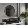 Mexen Loft kulaté koupelnové zrcadlo 90 cm, rám v broušeném zlatém provedení - 9850-090-090-000-50