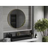 Mexen Loft kulaté koupelnové zrcadlo 90 cm, zlatý rám - 9850-090-090-000-50