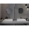 Mexen Loft kulaté koupelnové zrcadlo 30 cm, rám z nerezové oceli - 9850-030-030-000-10