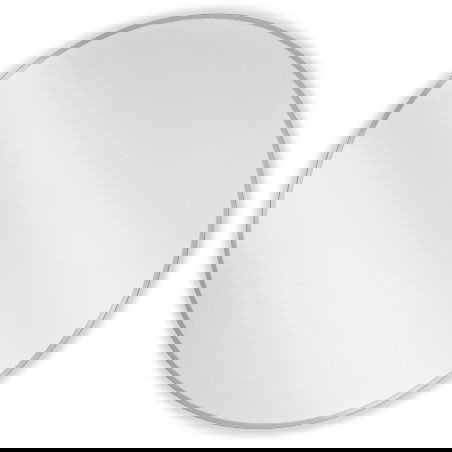 Mexen Loft kulaté koupelnové zrcadlo 100 cm, rám inox - 9850-100-100-000-10