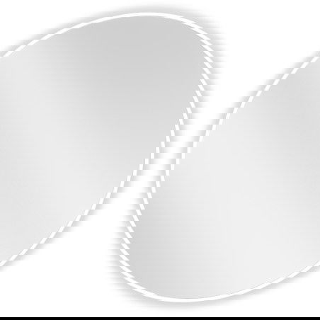 Mexen Loft kulaté koupelnové zrcadlo 80 cm, bílý rám - 9850-080-080-000-20