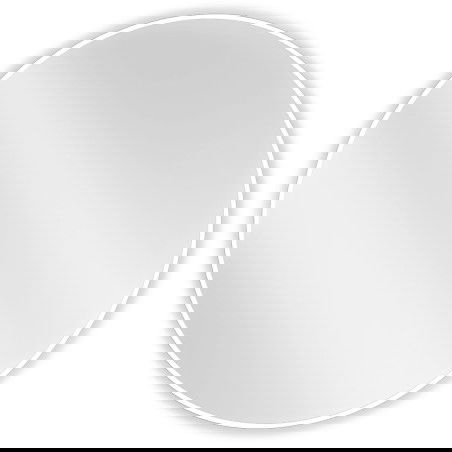 Mexen Loft kulaté koupelnové zrcadlo 90 cm, bílý rám - 9850-090-090-000-20