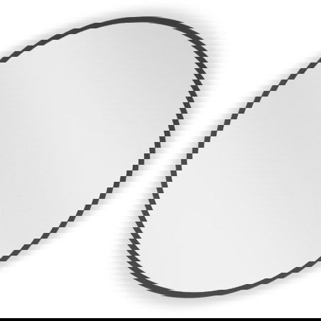 Mexen Loft kulaté koupelnové zrcadlo 30 cm, černý rám - 9850-030-030-000-70