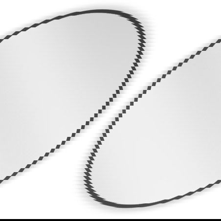 Mexen Loft kulaté koupelnové zrcadlo 65 cm, černý rám - 9850-065-065-000-70