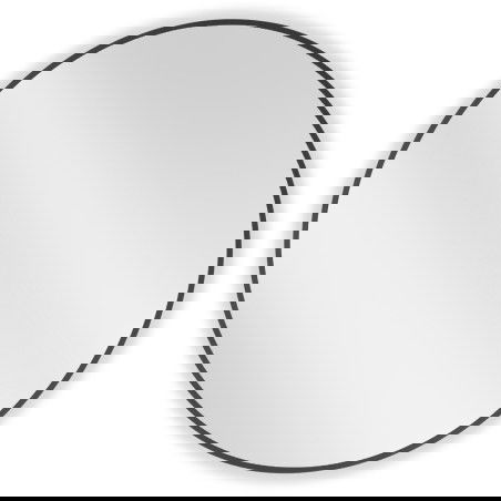 Mexen Loft kulaté zrcadlo do koupelny 85 cm, černý rám - 9850-085-085-000-70