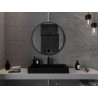 Mexen Loft koupelnové zrcadlo kulaté 85 cm, černý rám - 9850-085-085-000-70