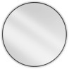 Mexen Loft kulaté koupelnové zrcadlo 90 cm, černý rám - 9850-090-090-000-70