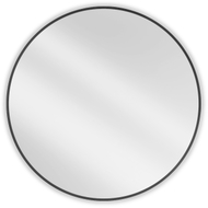 Mexen Loft kulaté koupelnové zrcadlo 90 cm, černý rám - 9850-090-090-000-70