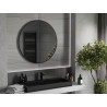 Mexen Loft kulaté koupelnové zrcadlo 90 cm, černý rám - 9850-090-090-000-70
