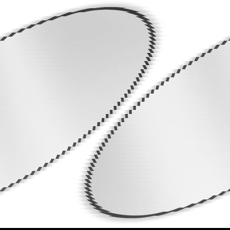 Mexen Loft kulaté koupelnové zrcadlo 95 cm, černý rám - 9850-095-095-000-70