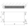 Mexen CVF33 Plastový deskový radiátor 600 x 700 mm, spodní připojení, 1541 W, bílý - W633F-060-070-00