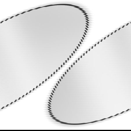 Mexen Loft kulaté koupelnové zrcadlo 100 cm, černý rám - 9850-100-100-000-70