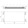 Mexen CF21 Plochý deskový radiátor 500 x 500 mm, boční připojení, 504 W, antracit - W421F-050-050-66