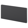 Mexen CF21 Plochý deskový radiátor 500 x 500 mm, boční připojení, 504 W, antracit - W421F-050-050-66