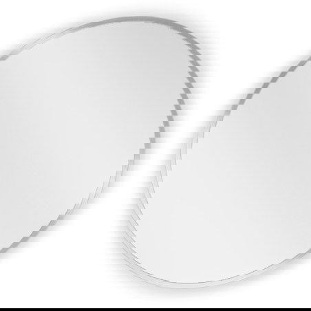 Mexen Loft kulaté koupelnové zrcadlo 40 cm, rám inox - 9850-040-040-000-10