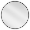Mexen Loft kulaté koupelnové zrcadlo 75 cm, černý rám - 9850-075-075-000-70