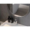 Mexen Loft kulaté koupelnové zrcadlo 30 cm, rám z nerezové oceli - 9850-030-030-000-10