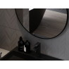 Mexen Loft kulaté koupelnové zrcadlo 80 cm, černý rám - 9850-080-080-000-70