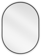 Mexen Loft oválné koupelnové zrcadlo 70 x 50 cm, černý rám - 9851-070-050-000-70