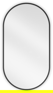 Mexen Loft zrcadlo koupelnové oválné 75 x 40 cm, černý rám - 9851-075-040-000-70