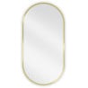 Mexen Loft koupelnové zrcadlo oválné 80 x 40 cm, zlatý rám - 9851-080-040-000-50