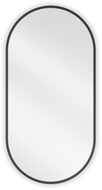Mexen Loft oválné koupelnové zrcadlo 80 x 40 cm, černý rám - 9851-080-040-000-70