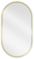 Mexen Loft oválné koupelnové zrcadlo 80 x 45 cm, rám v broušeném zlatém provedení - 9851-080-045-000-50
