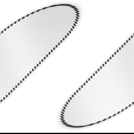 Mexen Loft koupelnové zrcadlo oválné 80 x 45 cm, černý rám - 9851-080-045-000-70