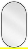 Mexen Loft koupelnové zrcadlo oválné 80 x 45 cm, černý rám - 9851-080-045-000-70