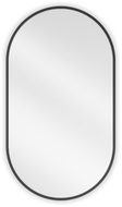 Mexen Loft oválné koupelnové zrcadlo 80 x 45 cm, černý rám - 9851-080-045-000-70