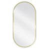 Mexen Loft oválné koupelnové zrcadlo 90 x 45 cm, zlatý rám - 9851-090-045-000-50