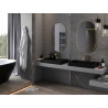 Mexen Loft oválné zrcadlo do koupelny 90 x 55 cm, zlatý rám - 9851-090-055-000-50