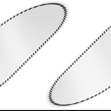 Mexen Loft zrcadlo koupelnové oválné 90 x 55 cm, černý rám - 9851-090-055-000-70