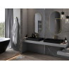 Mexen Loft Oválné koupelnové zrcadlo 100 x 50 cm, rám v kartáčovaném zlatém provedení - 9851-100-050-000-50