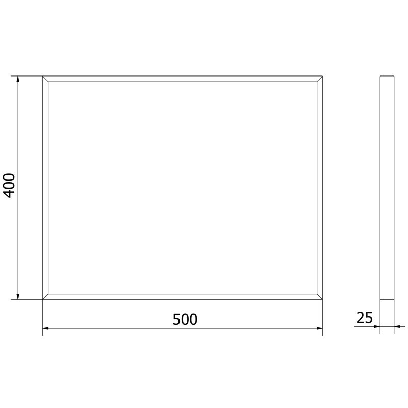 Mexen Loft obdélníkové koupelnové zrcadlo 50 x 40 cm, zlatý rám - 9852-050-040-000-50