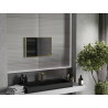 Mexen Loft obdélníkové koupelnové zrcadlo 60 x 40 cm, rám v kartáčovaném zlatém provedení - 9852-060-040-000-50