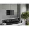 Mexen Loft obdélníkové koupelnové zrcadlo 60 x 40 cm, černý rám - 9852-060-040-000-70
