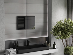 Mexen Loft koupelnové zrcadlo obdélníkové 60 x 40 cm, černý rám - 9852-060-040-000-70