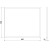 Mexen Loft obdélníkové koupelnové zrcadlo 60 x 50 cm, kartáčovaný zlatý rám - 9852-060-050-000-50