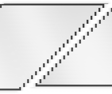 Mexen Loft obdélníkové koupelnové zrcadlo 60 x 50 cm, černý rám - 9852-060-050-000-70