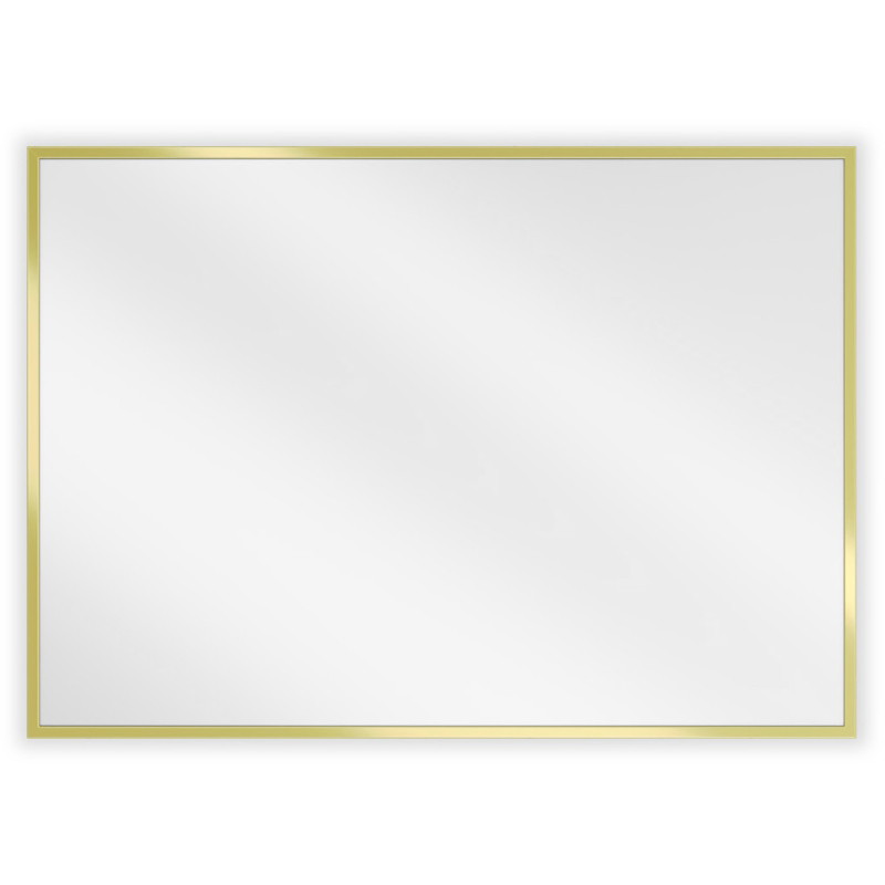 Mexen Loft obdélníkové koupelnové zrcadlo 70 x 50 cm, zlatý rám - 9852-070-050-000-50