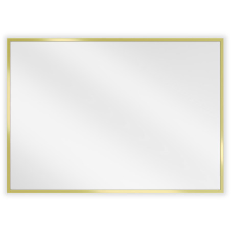 Mexen Loft obdélníkové koupelnové zrcadlo 70 x 50 cm, zlatý rám - 9852-070-050-000-50