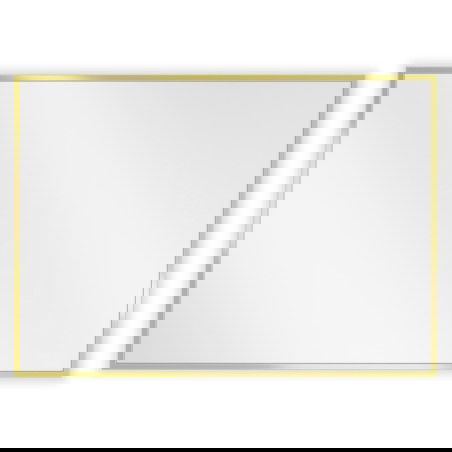 Mexen Loft zrcadlo koupelnové obdélníkové 70 x 50 cm, zlatý rám - 9852-070-050-000-50