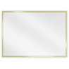 Mexen Loft obdélníkové koupelnové zrcadlo 70 x 50 cm, zlatý rám - 9852-070-050-000-50