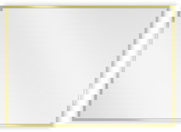 Mexen Loft zrcadlo koupelnové obdélníkové 70 x 50 cm, zlatý rám - 9852-070-050-000-50