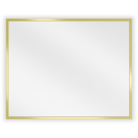 Mexen Loft obdélníkové koupelnové zrcadlo 50 x 40 cm, zlatý rám - 9852-050-040-000-50