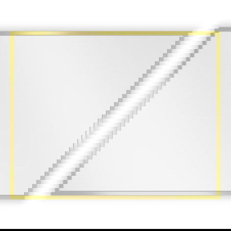 Mexen Loft zrcadlo koupelnové obdélníkové 50 x 40 cm, zlatý rám - 9852-050-040-000-50
