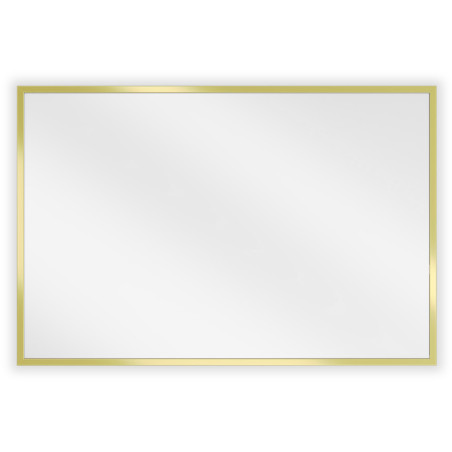 Mexen Loft obdélníkové koupelnové zrcadlo 60 x 40 cm, rám v kartáčovaném zlatém provedení - 9852-060-040-000-50