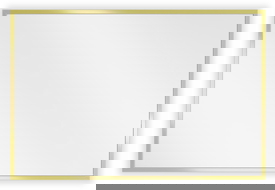 Mexen Loft obdélníkové koupelnové zrcadlo 60 x 40 cm, zlatý rám - 9852-060-040-000-50