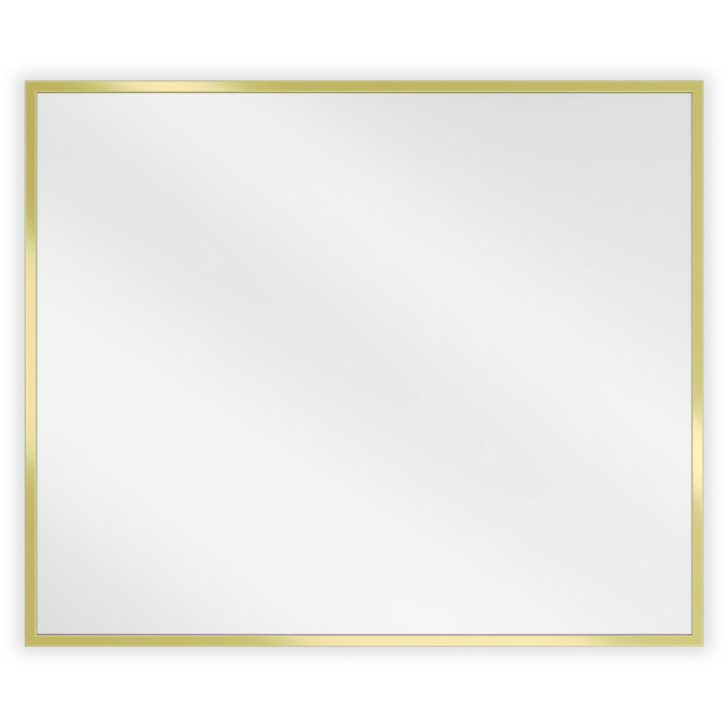 Mexen Loft obdélníkové koupelnové zrcadlo 60 x 50 cm, kartáčovaný zlatý rám - 9852-060-050-000-50